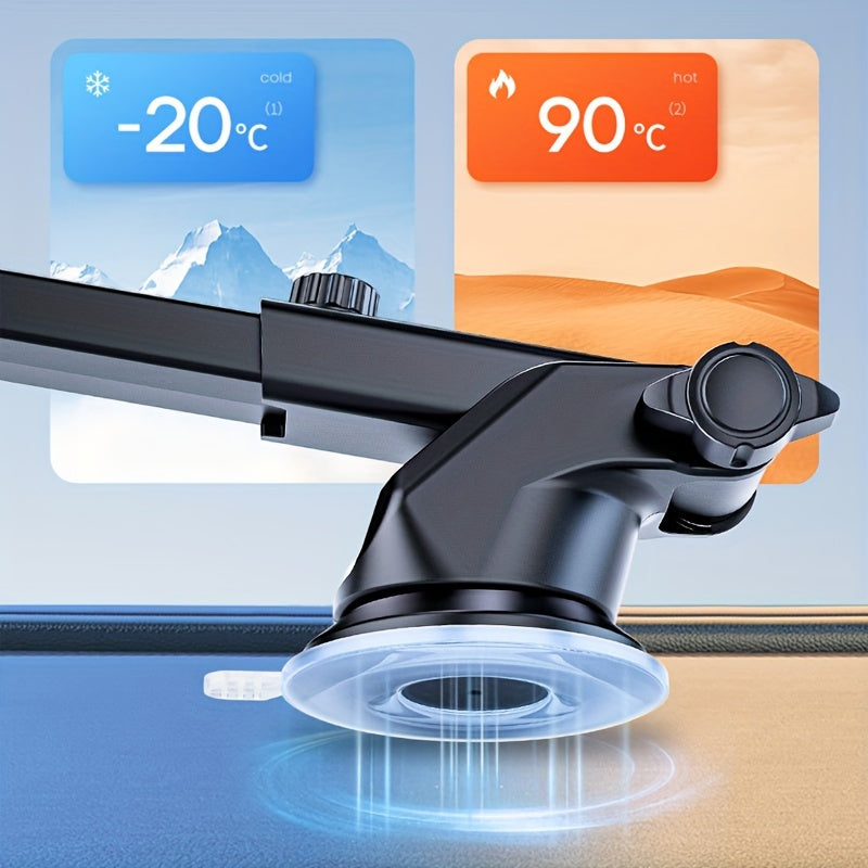 Soporte universal para coche con ventosa y gel adhesivo que sujeta de forma segura los teléfonos inteligentes
