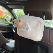Unisex Plush Bear Car Tissue Box Decor Soft Toy Gift