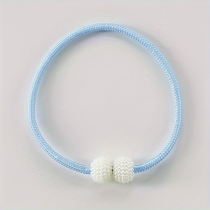 Set of 2 Magnetic Curtain Buckles Space-Saving Tiebacks for Drapery Adjustment