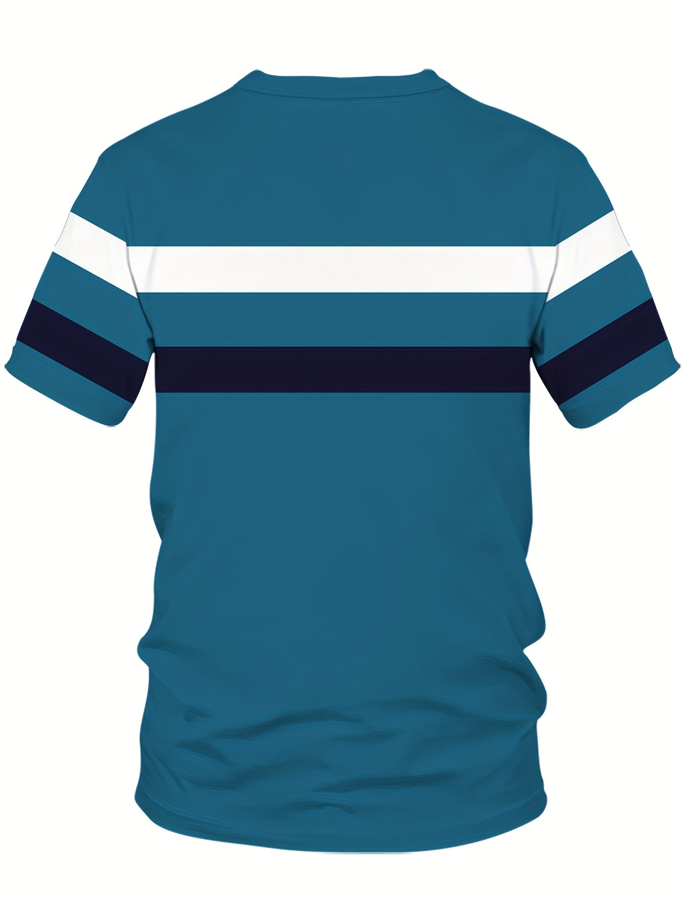 Мужская футболка с крупным размером, 3D-полосатым принтом, полиэстер, круглый вырез, повседневная спортивная