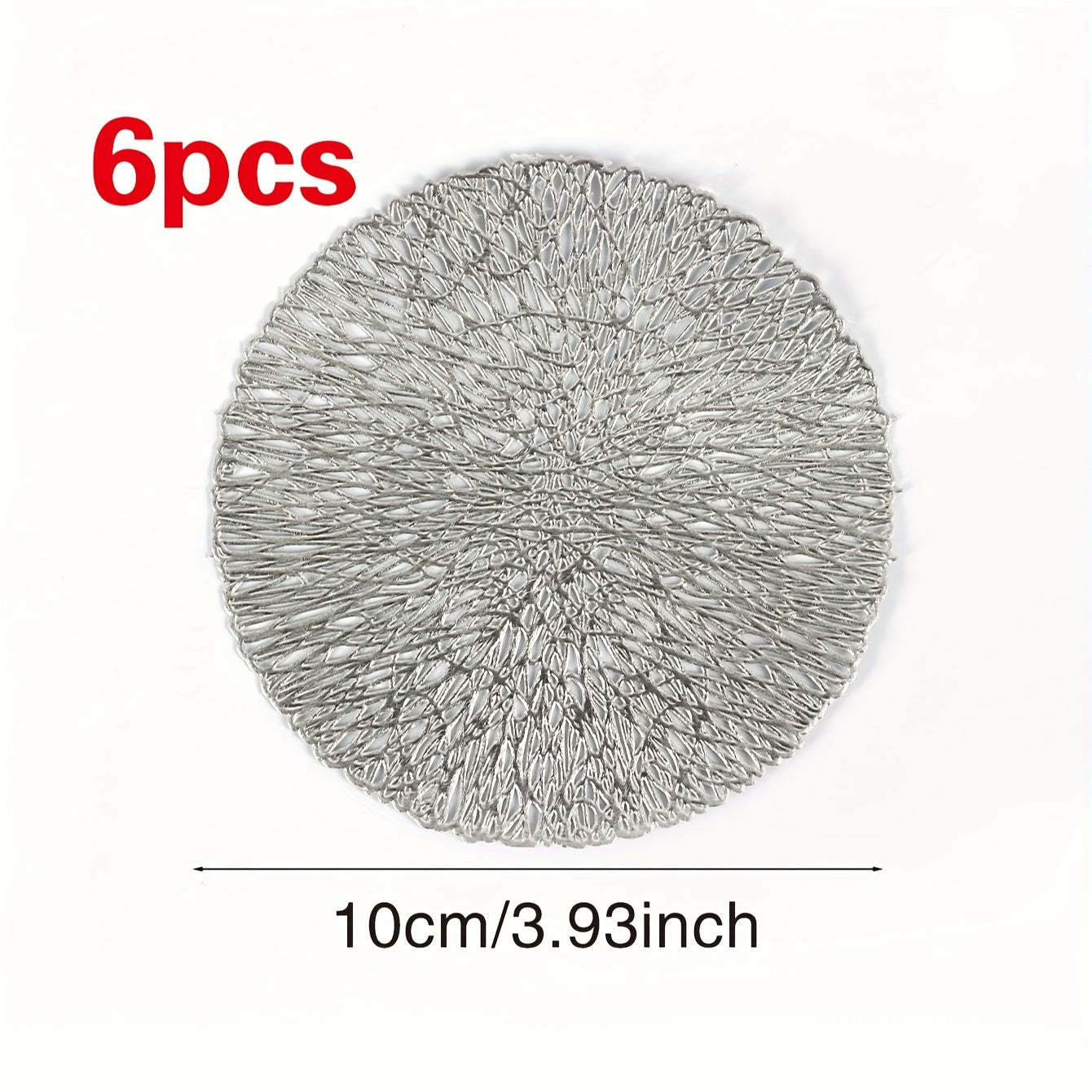 6 грязных шелковых подставок, идеальных для украшения стола и подстаканников.