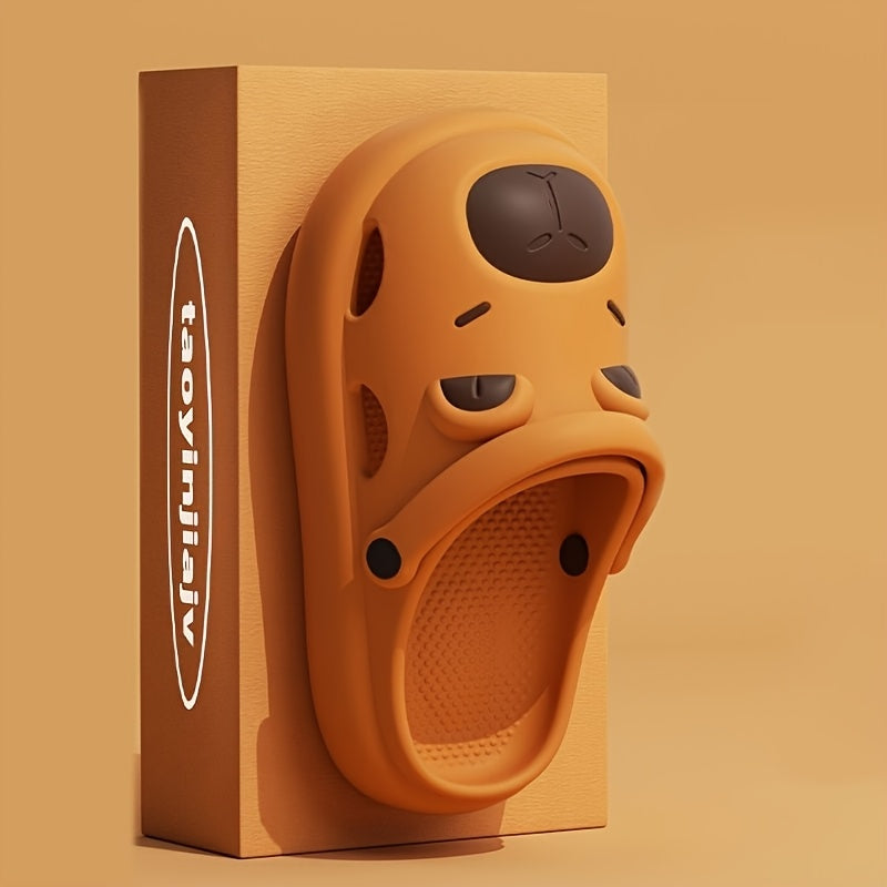 Women's Cartoon Thick-Soled Capybara Indoor Slippers 5 Sizes