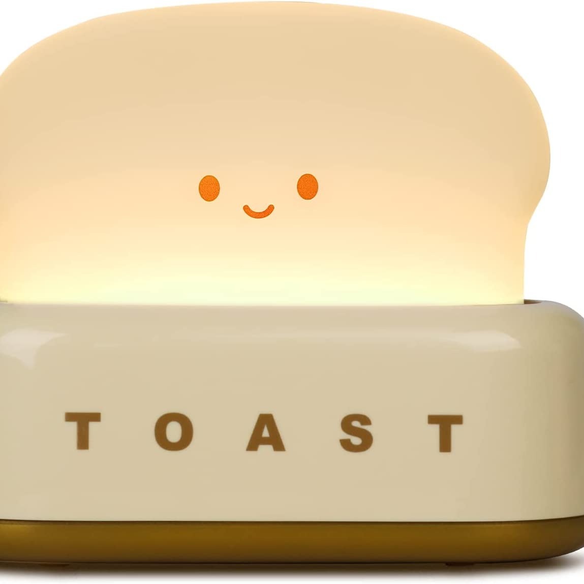 Очаровательная светодиодная лампа в форме тостера, которая также служит декором для стола и ночником в виде хлеба. Имеет регулируемую яркость, таймер и перезаряжаемый дизайн. Идеально подходит для использования на прикроватной тумбочке или столе.