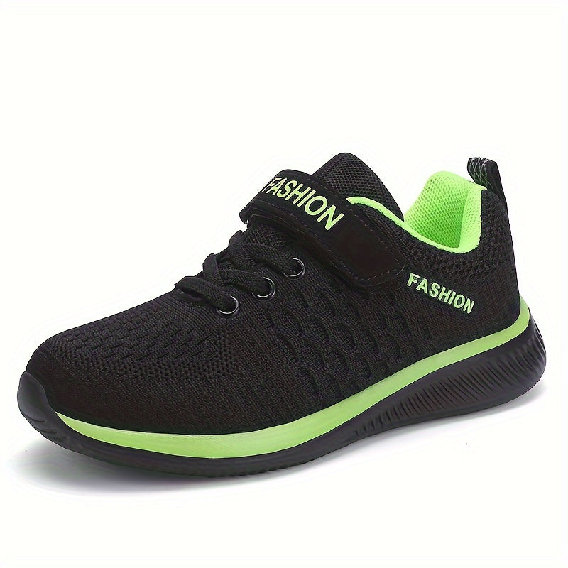 Boy's Low Top Woven Sneakers Casual Running Hiking Breathable Lightweight Non-Slip