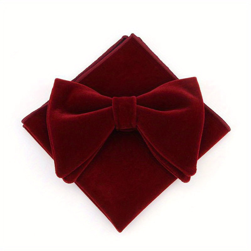 Men's Bow Tie and Pocket Square Set for Weddings Parties and Gifts
