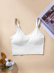 Women's Sports Bra Vest Large Solid Color Backless Yoga Running