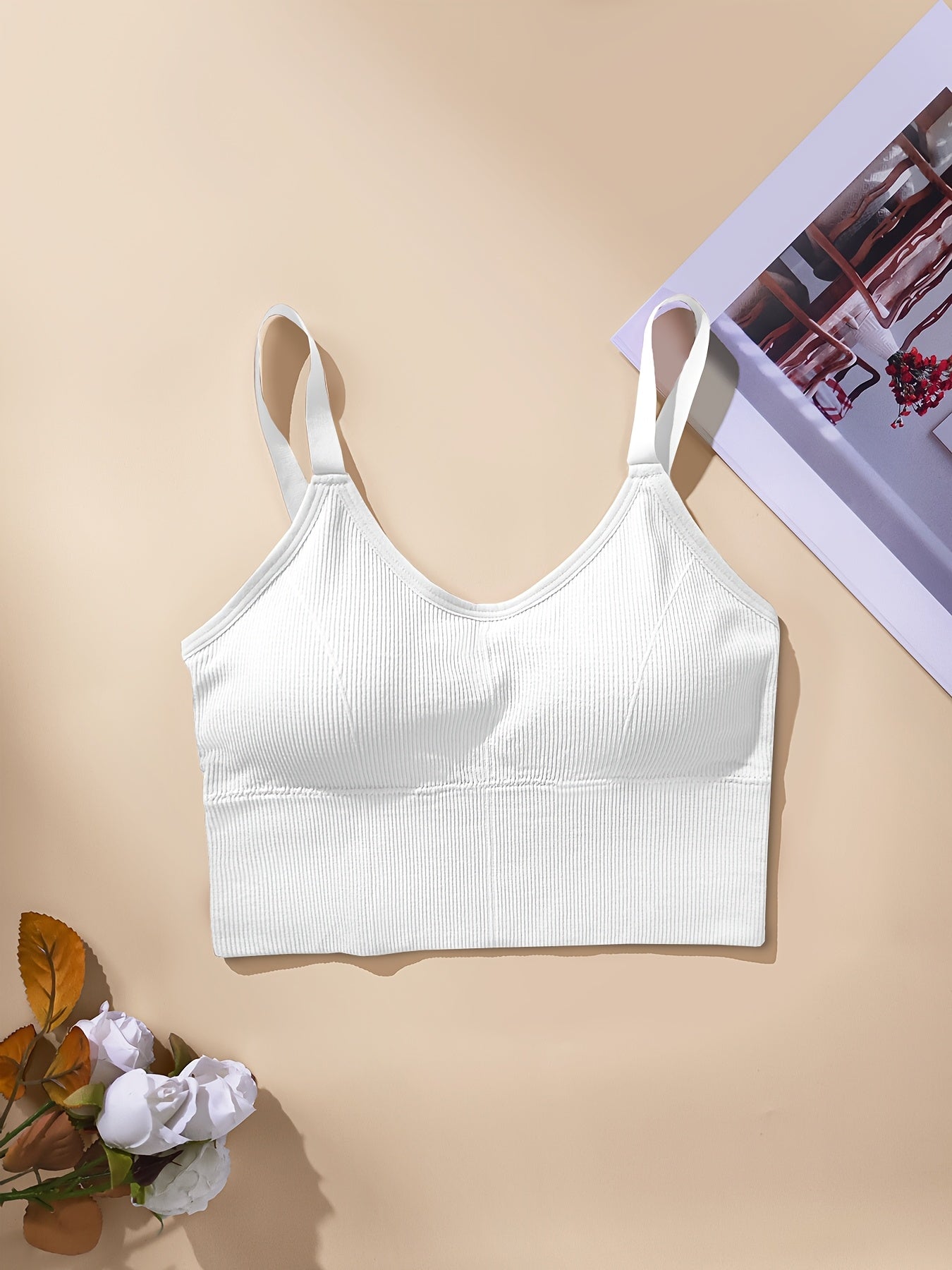 Women's Sports Bra Vest Large Solid Color Backless Yoga Running