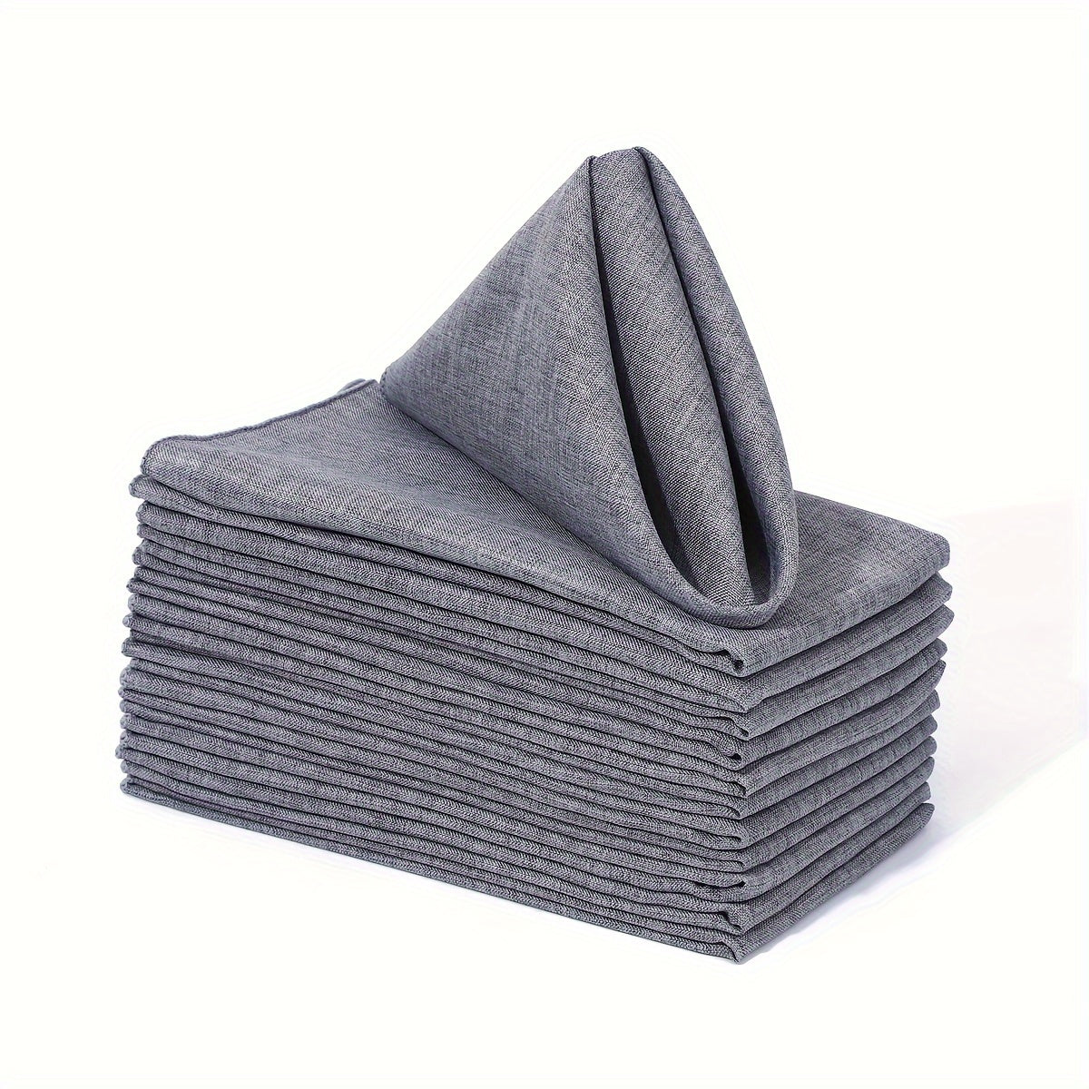 Beige Polyester Blend Dinner Napkins 45.72cm Square Soft Durable for Special Occasions