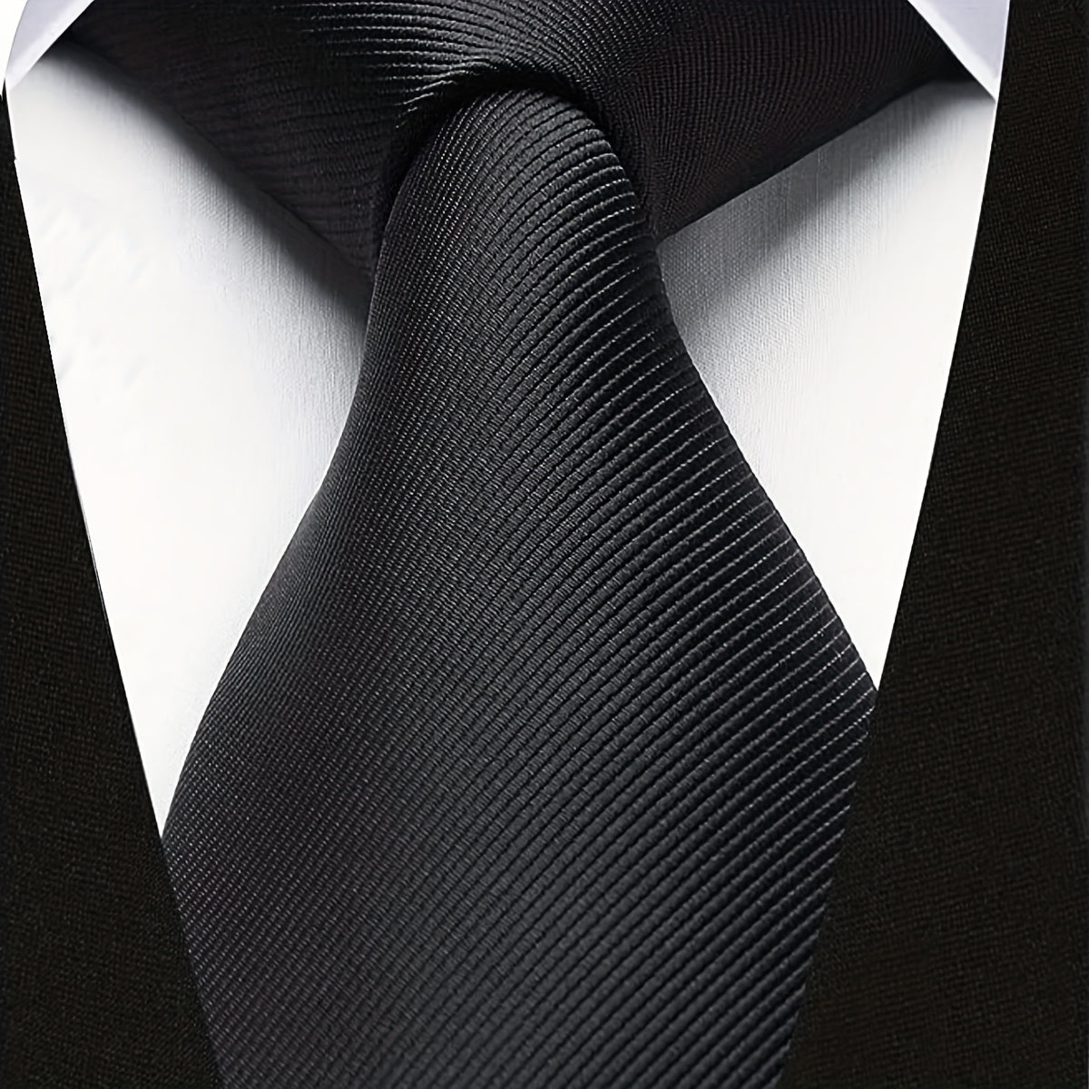 Мужской однотонный галстук для деловых свадеб и официальных мероприятий