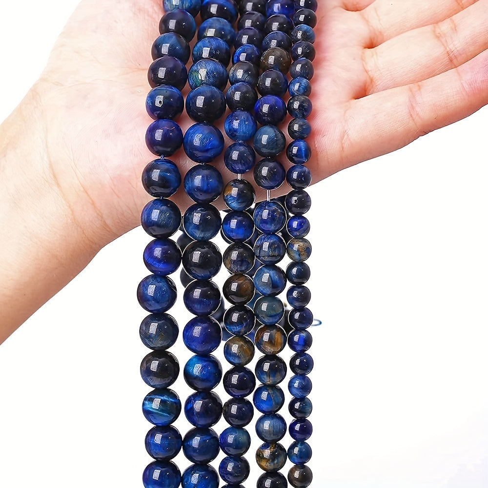 Blue Tiger Eye Beads Natural Stone Jewelry Making Supplies 6mm 8mm 10mm