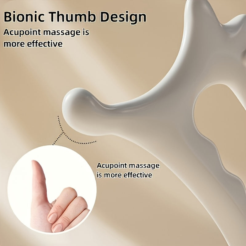 Bio Thumb Massager with Wave Edge Therapy Board for Deep Tissue Fascia Relaxation Facial Contouring
