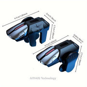 Mobile Gaming Triggers for Sensitive Shooting Control with 6-Finger Input for PUBG Mobile