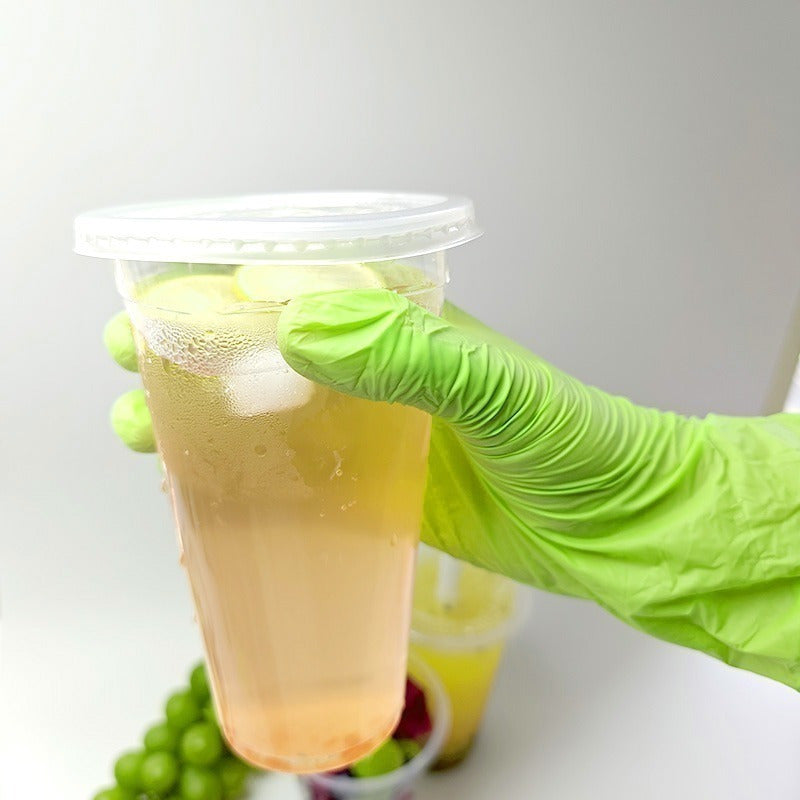 Green Nitrile Gloves Disposable Pack of 30 50 or 100 for Food Cleaning and DIY