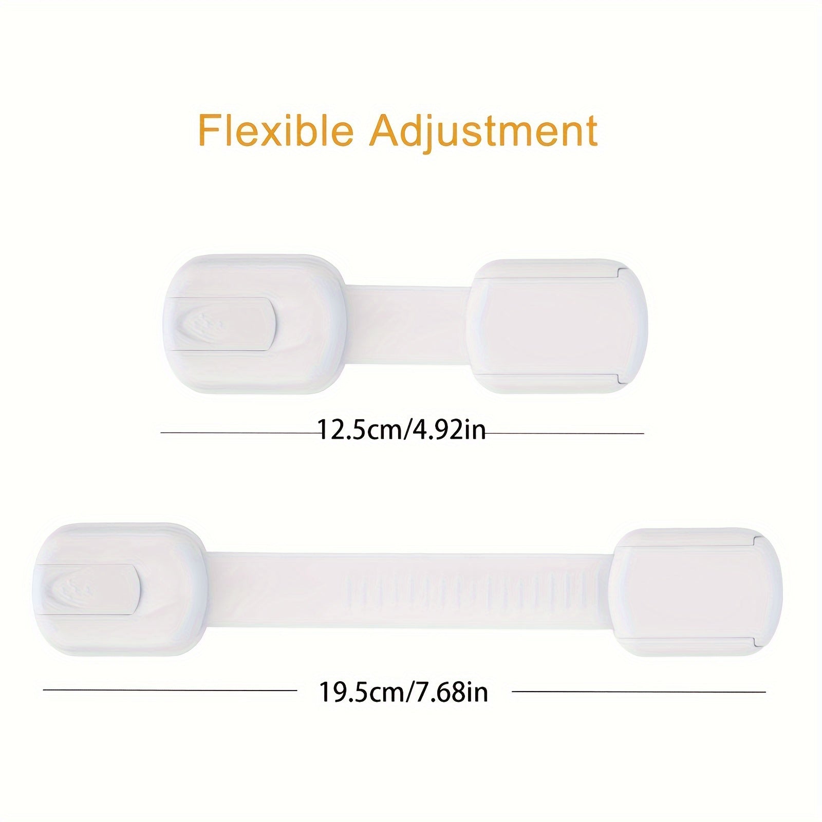 Set of 6 or 12 Child Safety Locks for Drawers Cabinets and Fridges