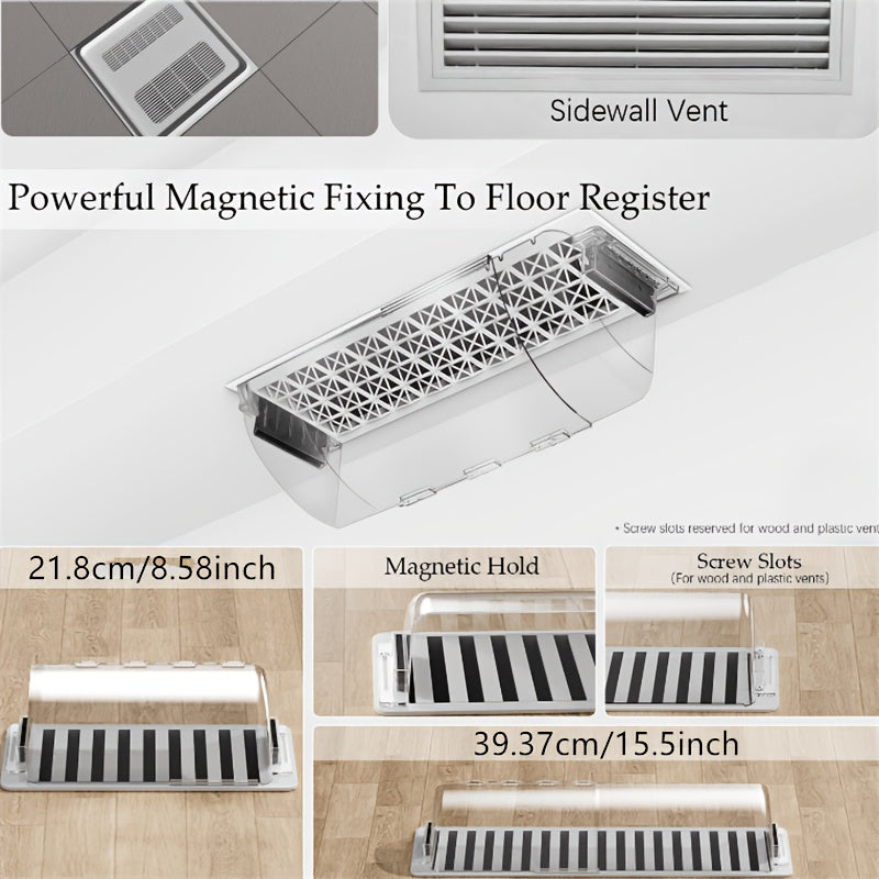 Adjustable Magnetic Vent Deflector for AC Units and Walls, Anti-Drip Design