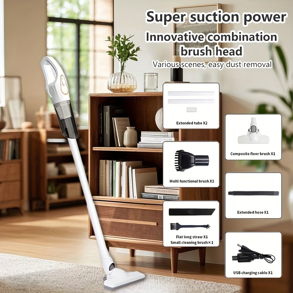 Cordless Vacuum Cleaner for Home Car Office Long Battery Powerful Suction