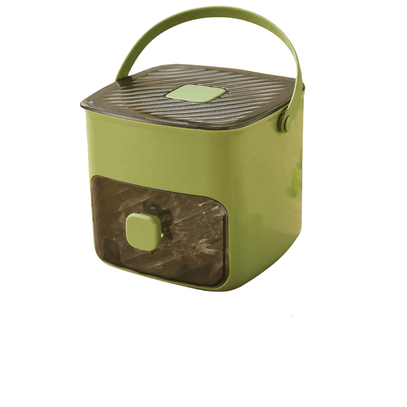 48-Cube Ice Maker Stainless Steel Compact Freezer-Safe Quick Ice