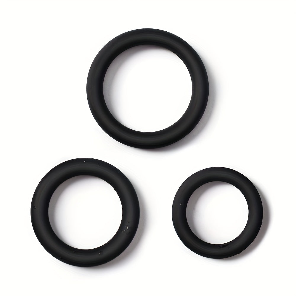 Men Soft Silicone Cock Ring Set for Couples, Adjustable, Sex Toy