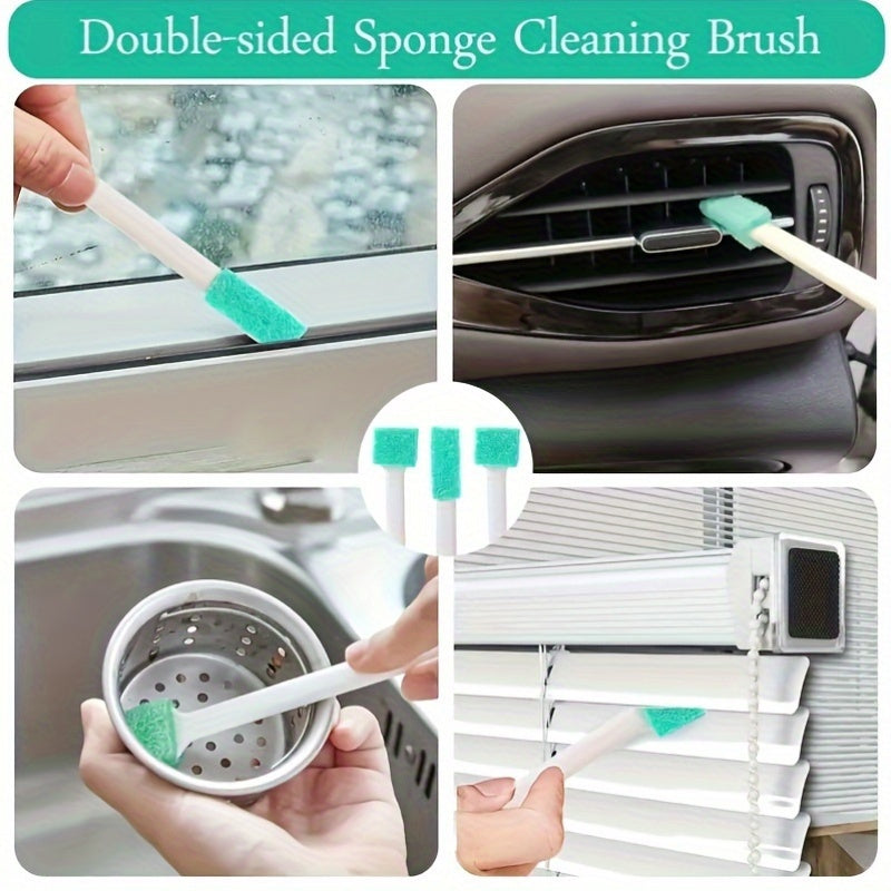 8-Piece Reusable Gap Cleaning Brushes for Narrow Spaces, Multi-Purpose, No Electricity