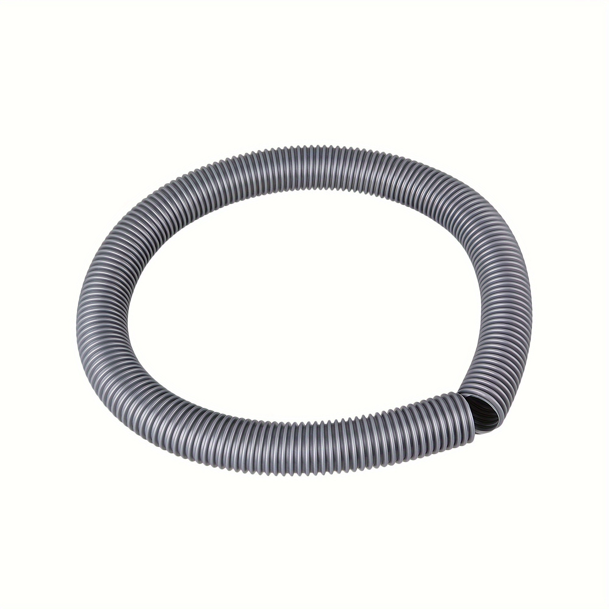 Three Pieces 35mm Gray Threaded Hose Flexible Vacuum Hose with Stainless Steel Fittings