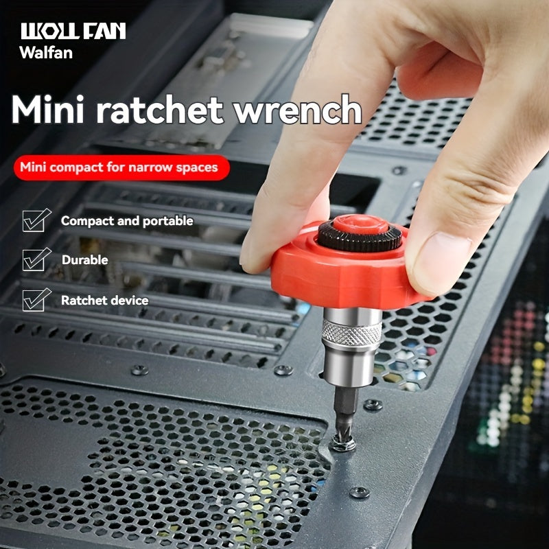 Mini Ratchet Wrench Set Portable Dual-Direction Metal Tool for DIY Repairs