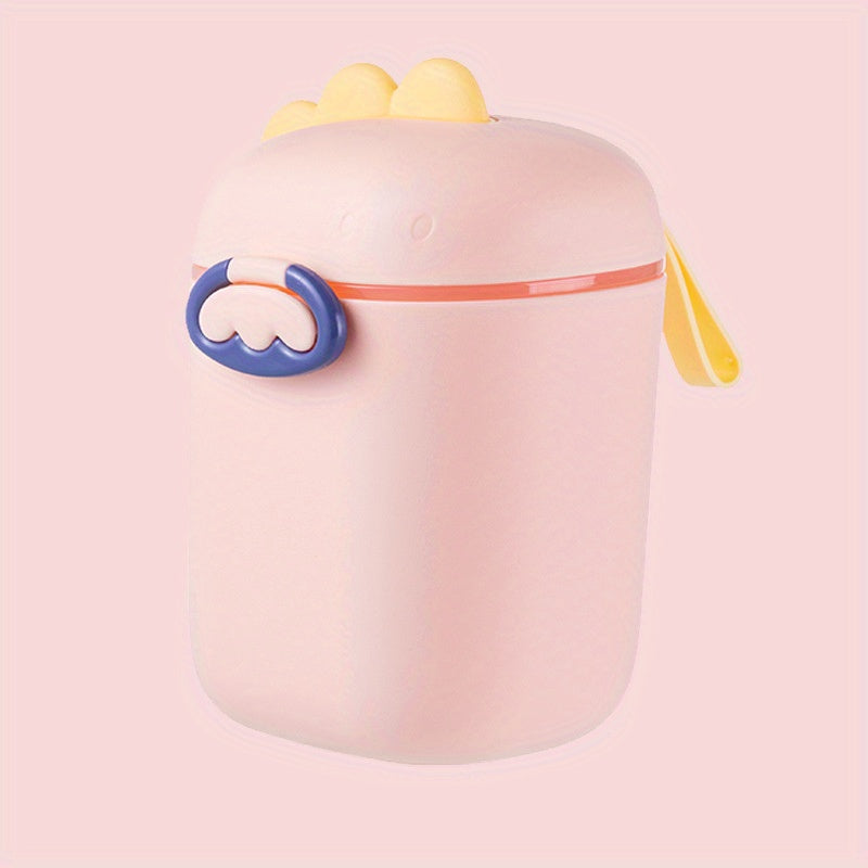 Infant Travel Storage Box with Dinosaur Cartoon Design for Milk Powder and Snacks