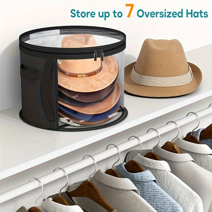 Hat Storage Bag for Beach and Round Brim Hats Stackable Deformation Prevention
