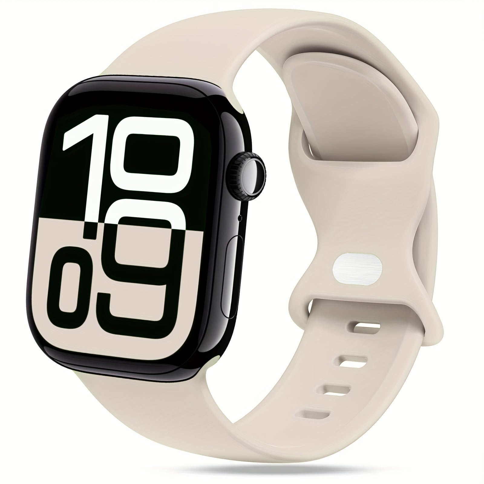Correa de silicona resistente al agua para reloj deportivo compatible con Apple Watch Series 1-10 SE Ultra Ultra 2, correa ajustable para hombres y mujeres