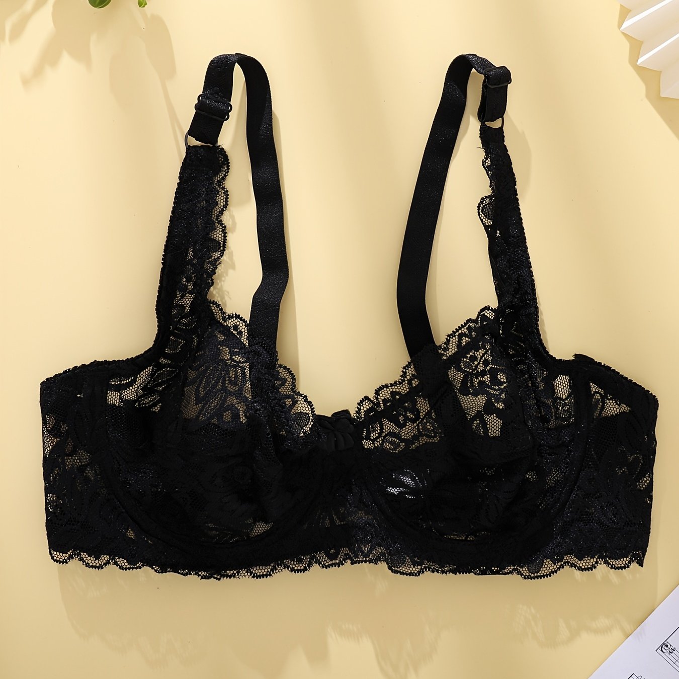 Women's Floral Lace Underwire Bra Lingerie for Women