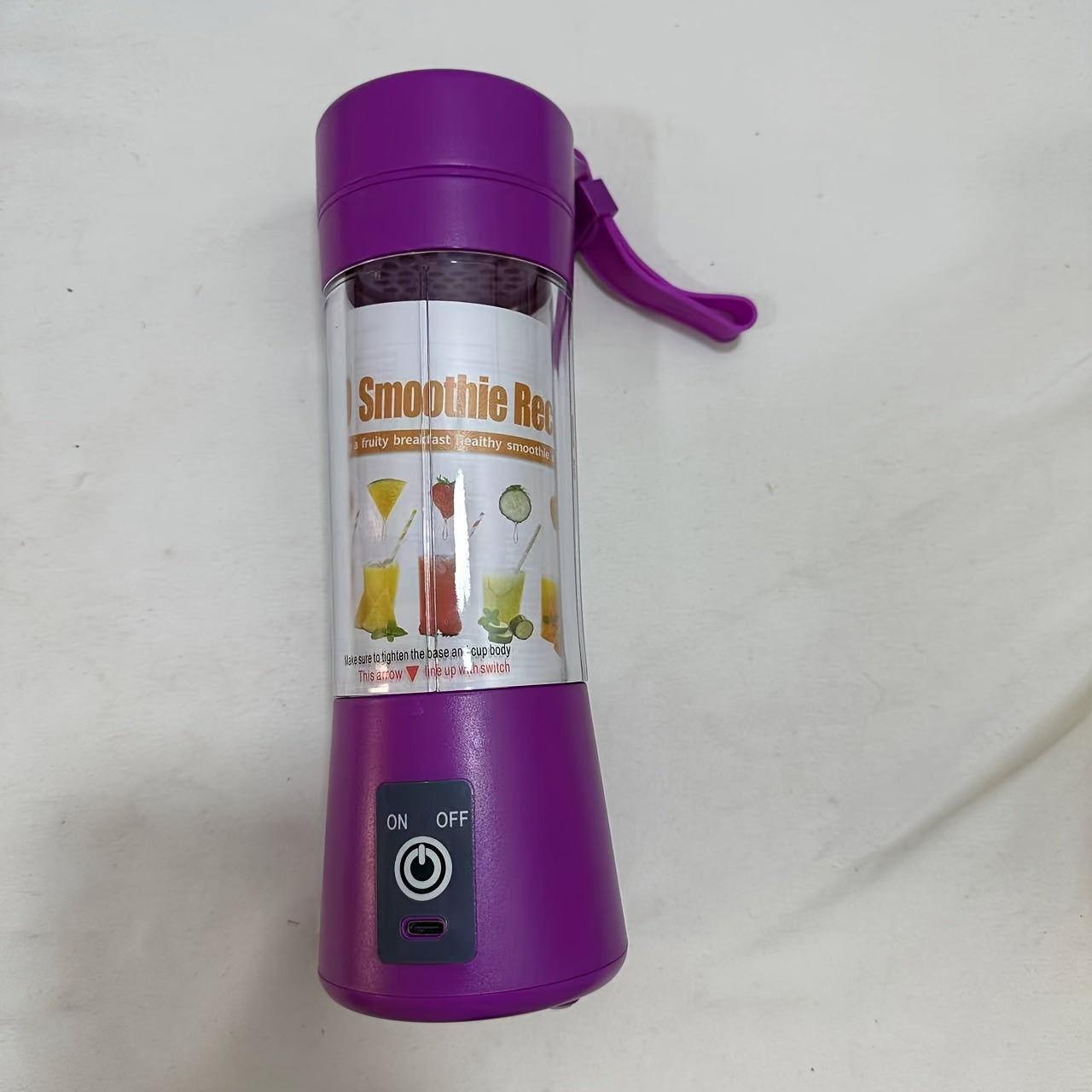 Portable 380ml Mini Blender USB Rechargeable Personal Shake Smoothie Ice Juicer