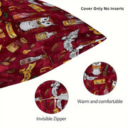 Elegant Gothic Magic Divination Yostiq Qopqog'i - Sizning Mehmonxona Divaniga yoki Ofis Stuliga Issiqlik va Usul Qo'shadi, O'lchami 45.01 sm (Yostiq kiritilmagan) - Rojdestvo Bezaklash uchun Ajoyib!