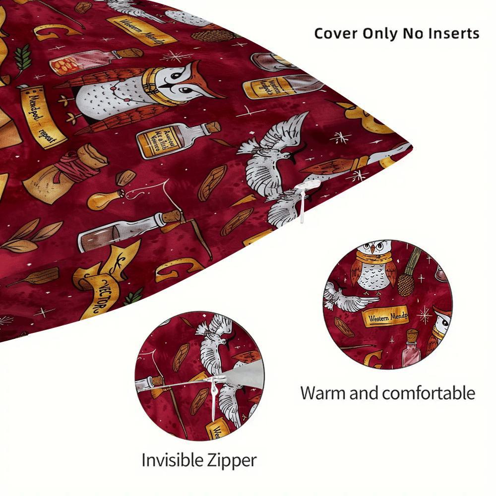 Elegant Gothic Magic Divination Yostiq Qopqog'i - Sizning Mehmonxona Divaniga yoki Ofis Stuliga Issiqlik va Usul Qo'shadi, O'lchami 45.01 sm (Yostiq kiritilmagan) - Rojdestvo Bezaklash uchun Ajoyib!