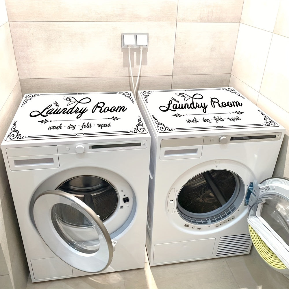 Funda de polvo impresa moderna para lavadora y secadora, de secado rápido y absorbente