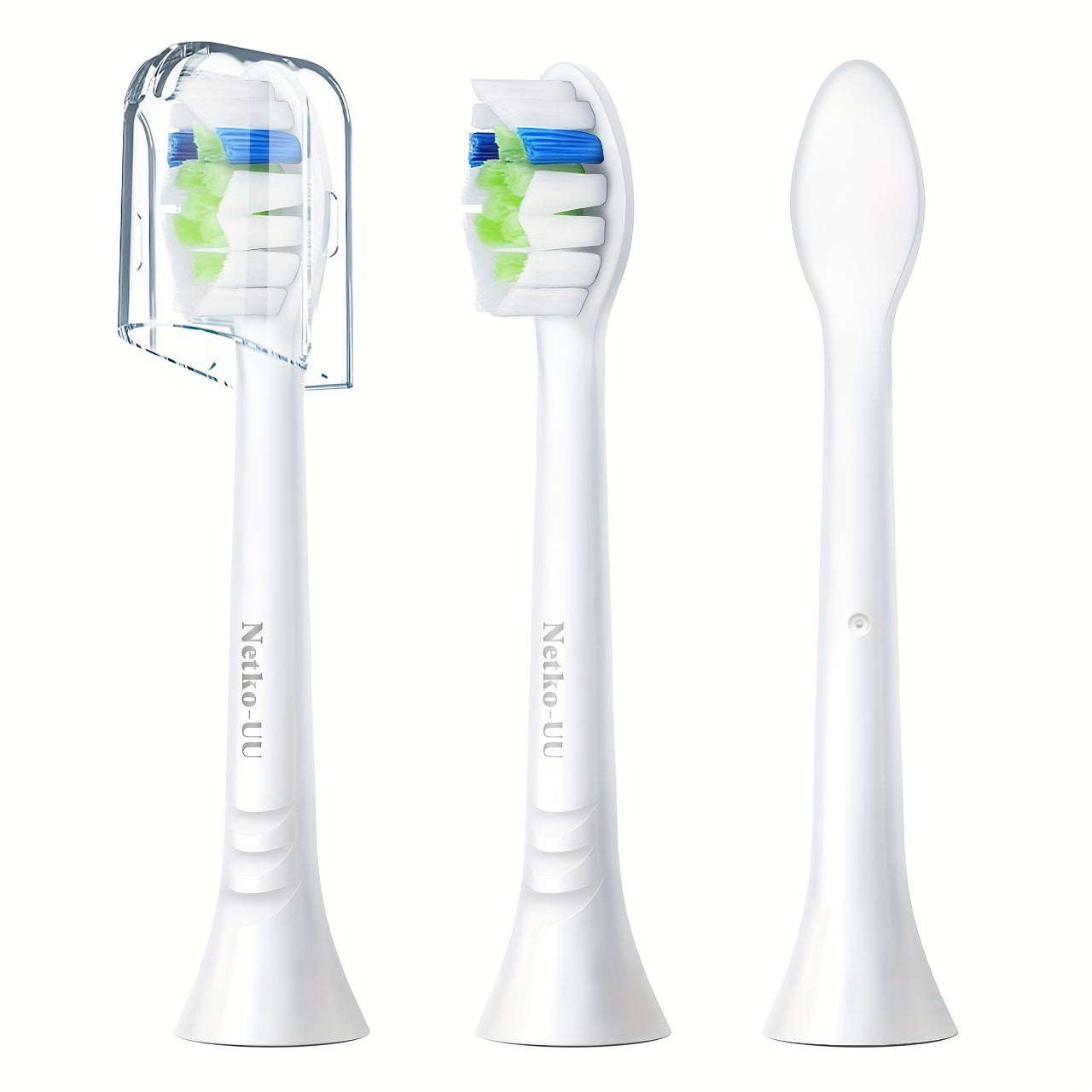cabezales de cepillos de dientes de repuesto para cepillos de dientes eléctricos, compatibles, blanco