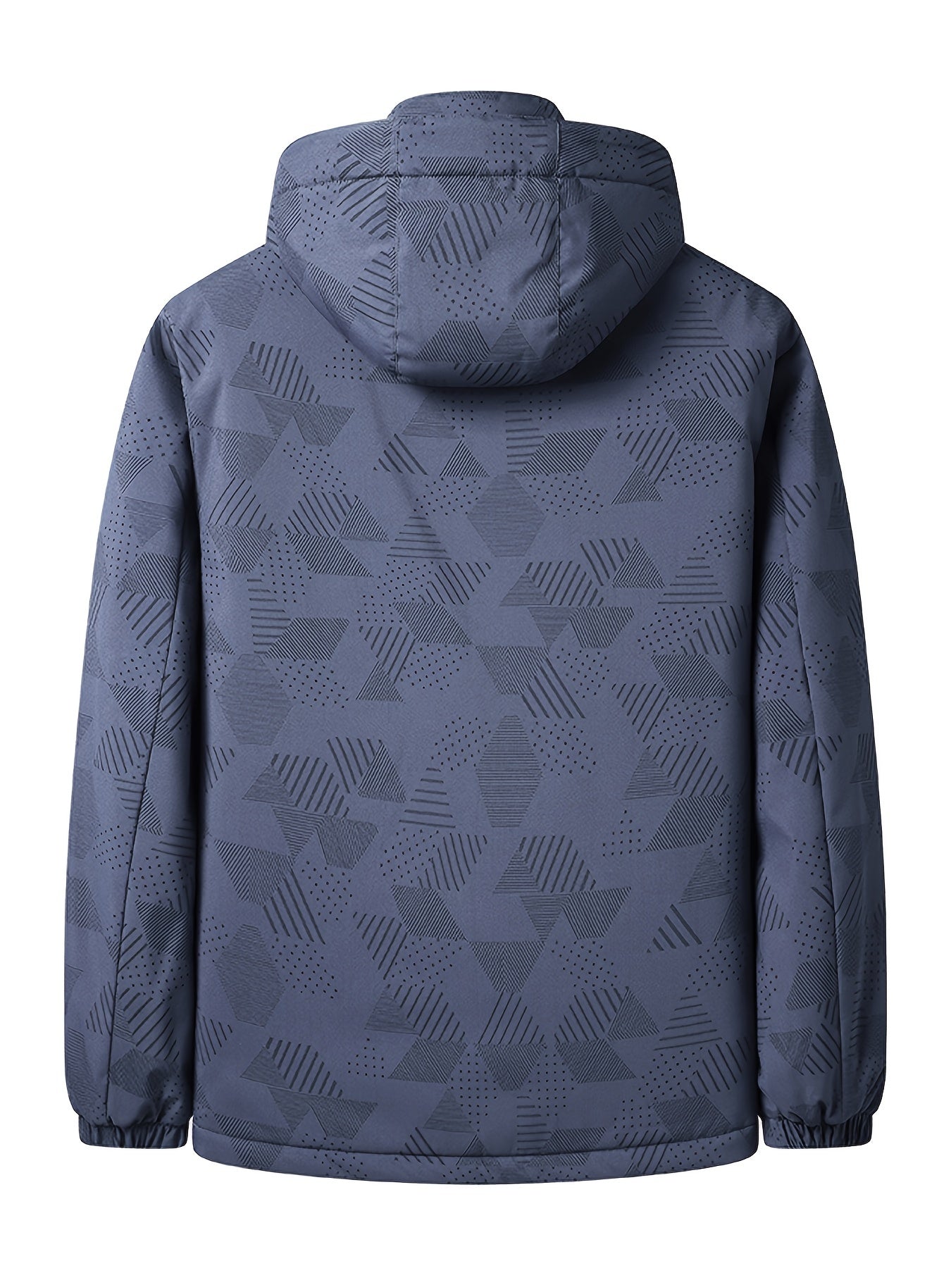 Men's Fleece Jacket Hooded with Pockets for Outdoor and Casual Wear