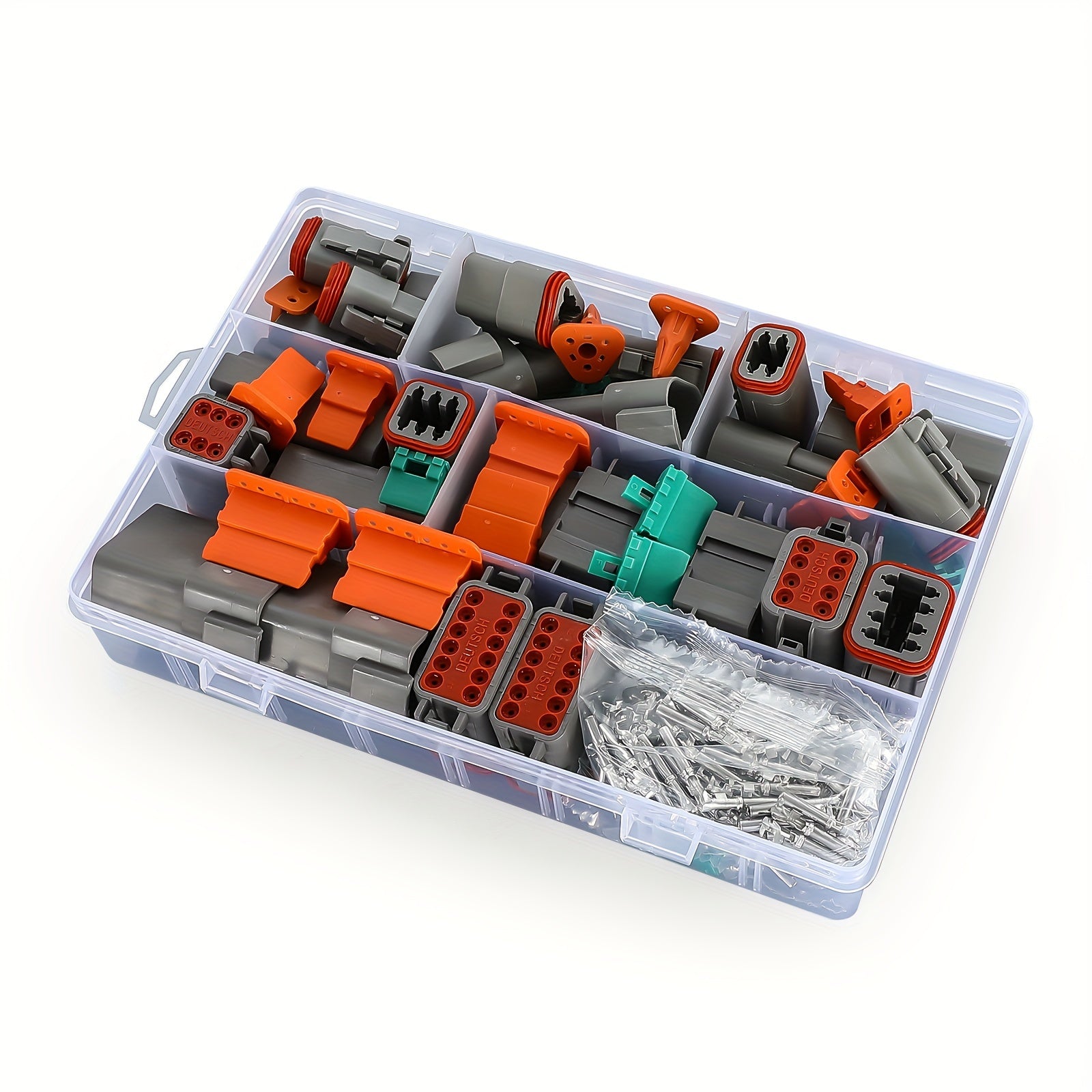 Kit de conectores de cables impermeables de 188 piezas para automoción con enchufe sellado y pines