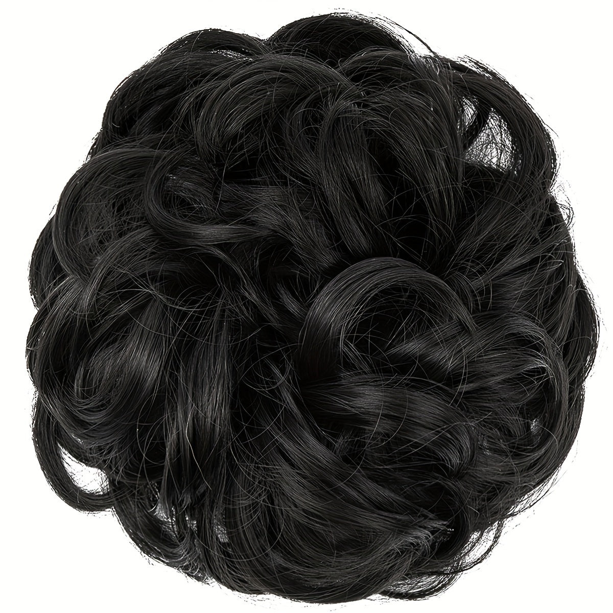Women High-Temperature Fiber Wig with Sewn PET Hair Tie Elegant Style