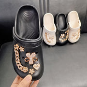 Women's Oversized Black and White Shoes Lightweight EVA Casual Comfort