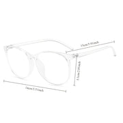 Gafas transparentes de estilo unisex Y2K con lentes de bloqueo de luz azul clara