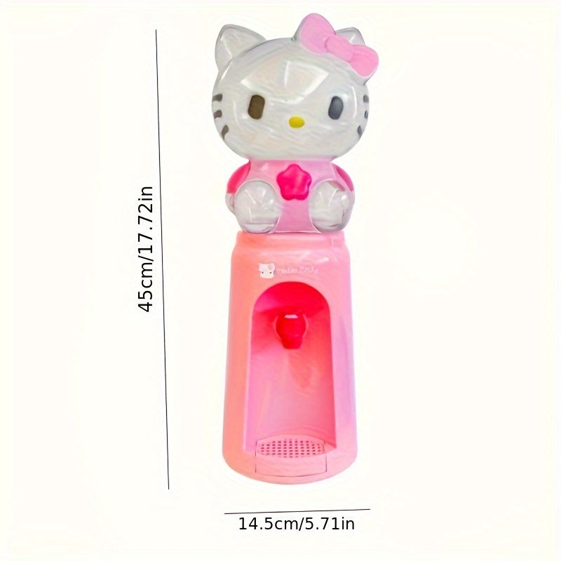 Mini Hello Kitty Water Dispenser Plastic Cartoon No Electricity Holds 8 Cups