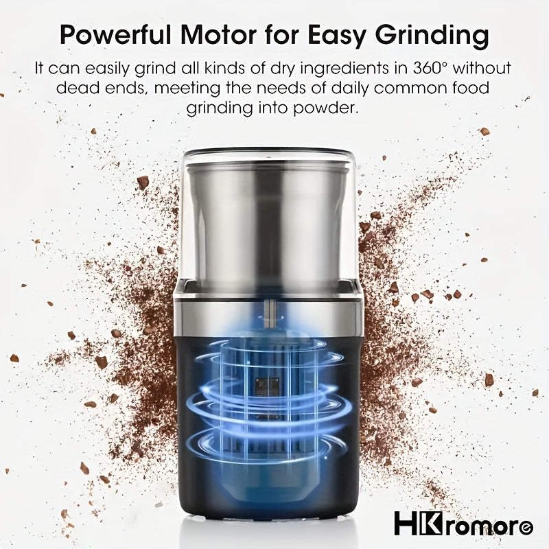 Electric Coffee Grinder for Spices Herbs and Grains Detachable Washable 30000 RPM