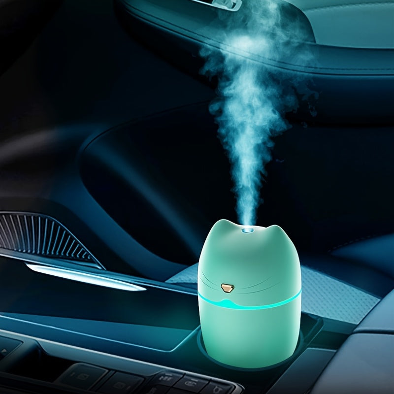 Kichkina rang-barang kechki yorug'lik namlagich 300ML USB shovqinli bo'ron uchun uy ofisi