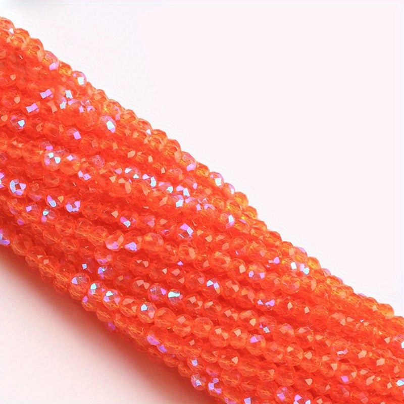 Set of 950/620 Pieces 2mm 3mm Faceted Faux Crystal Glass Beads for Jewelry Making