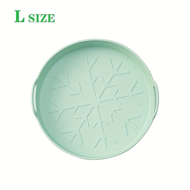 9-Inch Silicone Air Fryer Liner Reusable Non-Stick Heat-Resistant Baking Tray