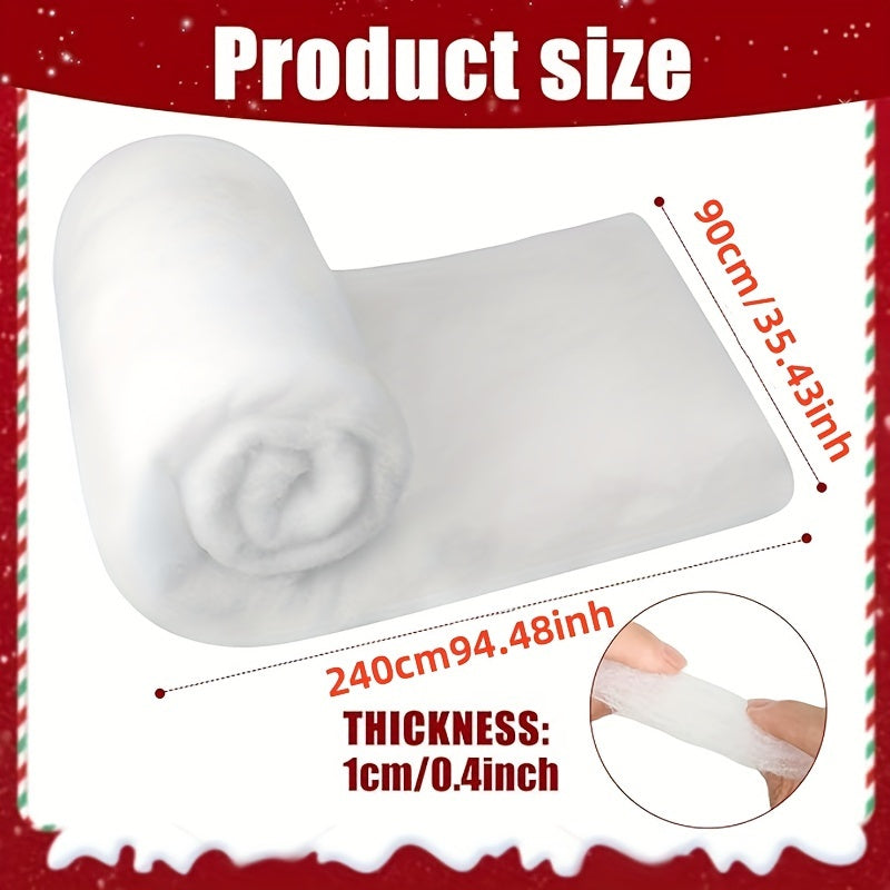 Christmas Snow Blanket Cozy Knit 89cm x 240cm Holiday Decor and Warmth