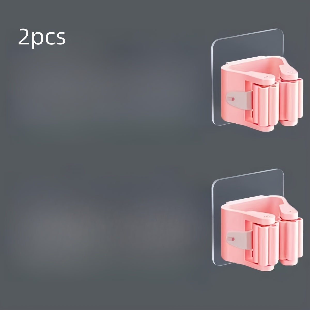 Двухсекционный настенный держатель для швабры и метлы без сверления, полка для хранения для кухни и ванной
