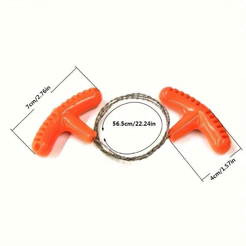 Портативная пила по проволоке с пальцевой рукояткой, ручной цепной резак для кемпинга и походов