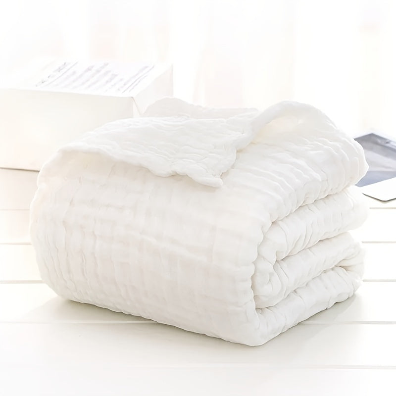 6-слойное мягкое муслиновое пеленание одеяло 105x105см, детский плед, тканый хлопок, машинная стирка