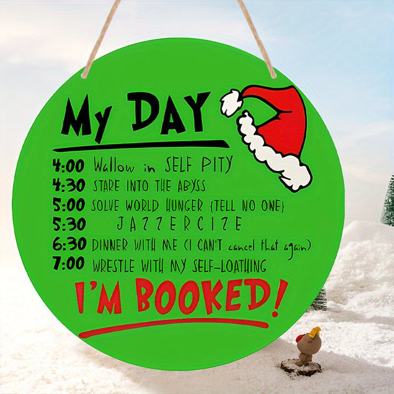 Colorful Wooden Door Sign for Home Decor and Kids' School Supplies