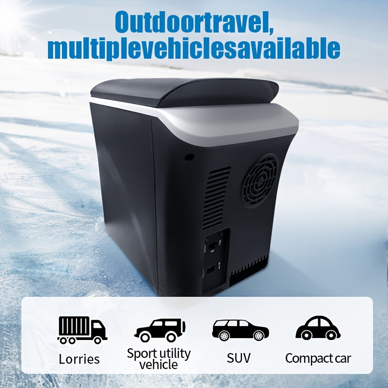 Мини-холодильник для автомобиля 3 галлона, портативный охладитель и нагреватель для использования на открытом воздухе